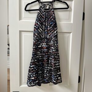 Multicolor Halter Dress